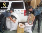 Cuatro detenidos en Ibi por robar 2.300 kilos de almendras