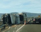 Un camión de la basura y un trailer chocan en la autovÃa